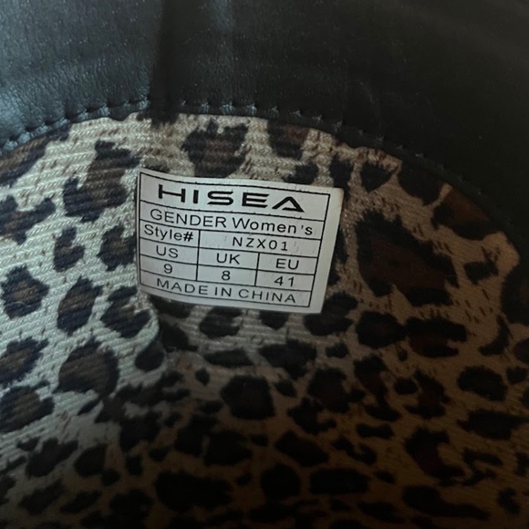 HISEA Black Western Cowboy Boots – Women’s Size 9 - Picture 6 of 8